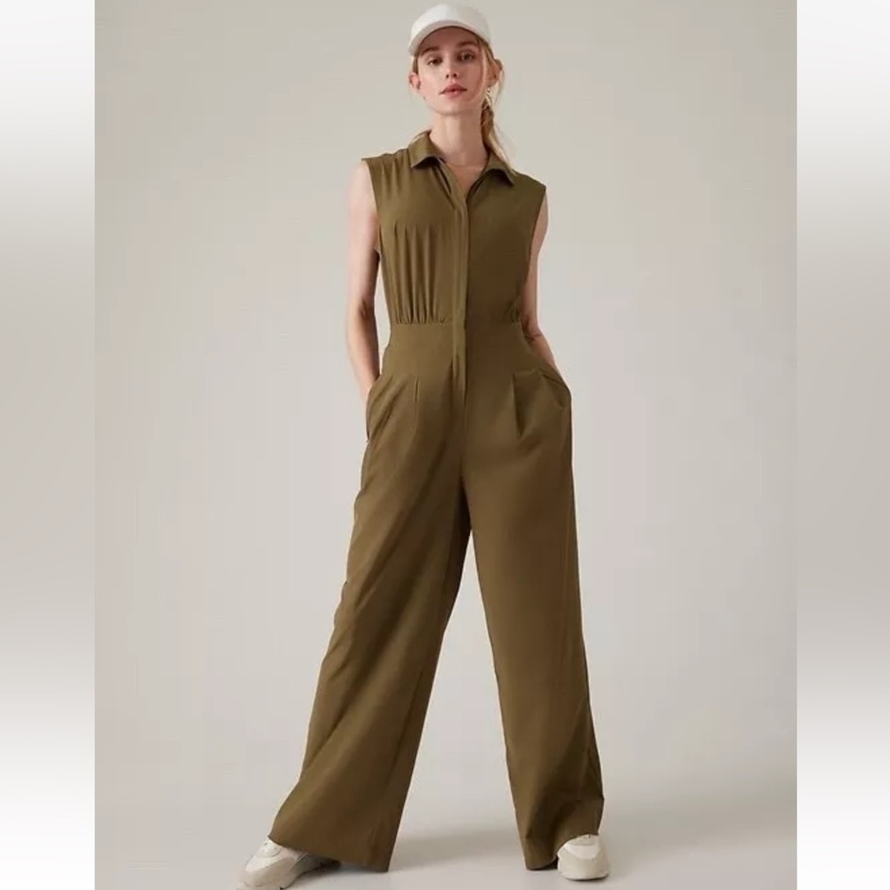 Athleta Brooklyn Heights Wide Leg Jumpsuit - 6 Tall